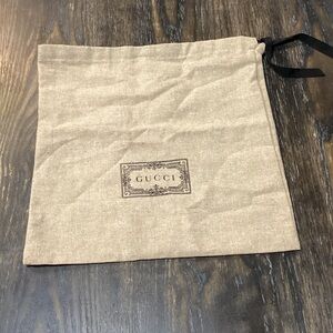 Gucci Beige Drawstring Dust Bag